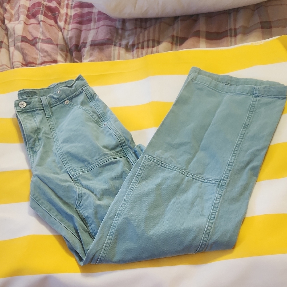 Arizona Jean Company High Rise Carpenter Jeans - Teal